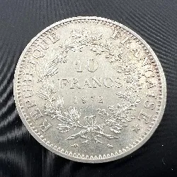 pièce 10 francs hercule 1972 argent 900 millième 25g