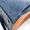 sac à bandoulière lancel lison en cuir bleu, noir et marron
