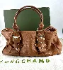 sac à m ain longchamp kate moss en cuir camel