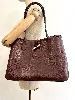 sac cabas longchamp roseau en cuir bordeaux
