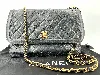sac chanel à chaîne timeless / classique en cuir noir
