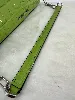 sac porté épaule michael kors empire en cuir effet crocodile vert pomme avec détails argentés