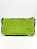sac porté épaule michael kors empire en cuir effet crocodile vert pomme avec détails argentés