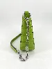 sac porté épaule michael kors empire en cuir effet crocodile vert pomme avec détails argentés