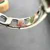111448 bague maillon chaîne gourmette argent 925 millième (22 ct) 3,57g