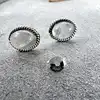131566 boucles d'oreille puces avec pierre de lune  argent 925 millième (22 ct) 1g