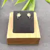 330509 boucles d'oreilles puces motif palmier