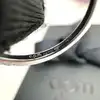 bague apm monaco pierre verte & demi-tour pavé zirconiums blancs t54 argent 925 millième (22 ct) 3,24g