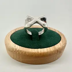 bague en argent design croisé t63 argent autre 15,24g