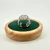 bague en argent large anneau tressé t55,5 argent 925 millième (22 ct) 5,97g