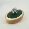 bague en argent large anneau tressé t55,5 argent 925 millième (22 ct) 5,97g