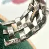 bague en argent large anneau tressé t55,5 argent 925 millième (22 ct) 5,97g