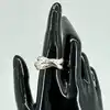 bague en argent trois anneaux t67 argent 925 millième (22 ct) 7,30g