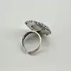 bague ouverte en argent motif floral ajouré argent 925 millième (22 ct) 9,47g