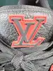baskets louis vuitton lv trainer rouge et noir