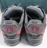 baskets louis vuitton lv trainer rouge et noir