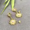 boac boucles d'oreilles à motif soliel