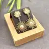 boac boucles d'oreilles à motif soliel