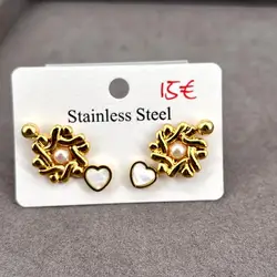 boac l'ensemble de boucles d'oreilles puces à motif