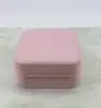 boîte à bijoux de voyage en cuir rose