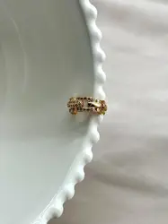 bojb anneau d'oreille unitaire maillons sertis d'oxydes