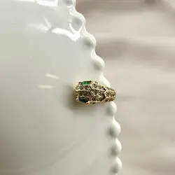 bojb anneau d'oreille unitaire serpent serti d'oxydes