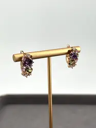boucles d'oreilles créoles avec oxydes