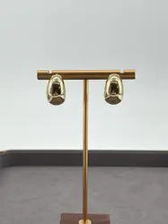 boucles d'oreilles forme goutte d'eau en acier doré