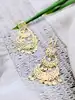 boucles d'oreilles or motifs pendants en filigrane or 750 millième (18 ct) 6,23g