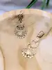 boucles d'oreilles or motifs pendants en filigrane or 750 millième (18 ct) 6,23g