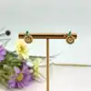 boucles d'oreilles puces motif lemon avec oxydes