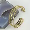 brac bracelet jonc /manchette maille marine triple rang en acier