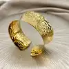brac bracelet manchette ouvert effet martelé