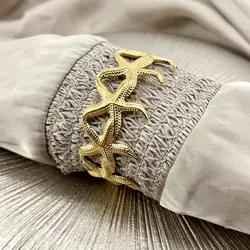 brac bracelet manchette ouvert étoile de mer
