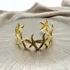 brac bracelet manchette ouvert étoile de mer