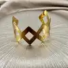 brac bracelet manchette ouvert géométrique