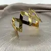 brac bracelet manchette ouvert géométrique