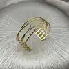 brac bracelet manchette ouvert tiges entrelacés