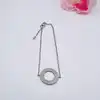 bracelet argent motif cercle l16-18cm argent 925 millième (22 ct) 1,79g