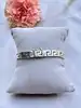 bracelet en argent motif méandre grec l17cm argent 925 millième (22 ct) 12,32g