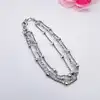 bracelet en argent triple rang avec perles roses l16-19cm argent 925 millième (22 ct) 3,67g