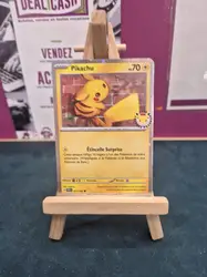 carte pokémon pikachu 051/162 stamp 30 ans