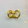 charm pandora à clip rond cercle blanc et orné d'un crisal rose argent 925 millième (22 ct) 2,83g