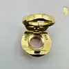 charm pandora à clip rond cercle blanc et orné d'un crisal rose argent 925 millième (22 ct) 2,83g