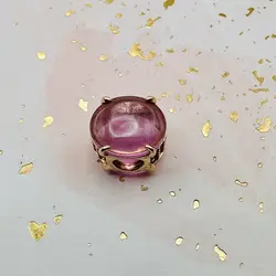 charm pandora cabochon ovale rose