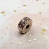 charm pandora clip pavé rose