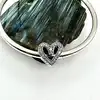 charm pandora coeur dessiné scintillant argent 925 millième (22 ct) 2,32g