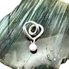 charm pandora coeur enveloppant bicolore argent 925 millième (22 ct) 1,17g