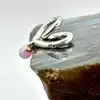 charm pandora coeur enveloppant bicolore argent 925 millième (22 ct) 1,17g