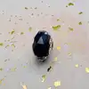 charm pandora en verre de murano bleu facetté argent 925 millième (22 ct) 2,47g
